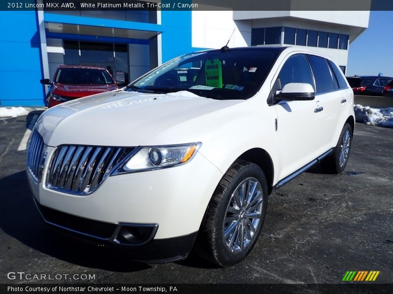 White Platinum Metallic Tri-Coat / Canyon 2012 Lincoln MKX AWD