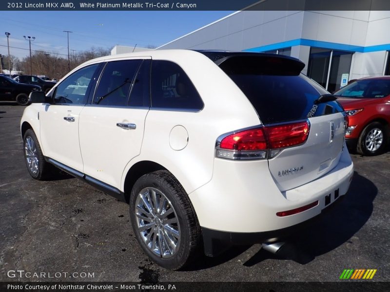 White Platinum Metallic Tri-Coat / Canyon 2012 Lincoln MKX AWD