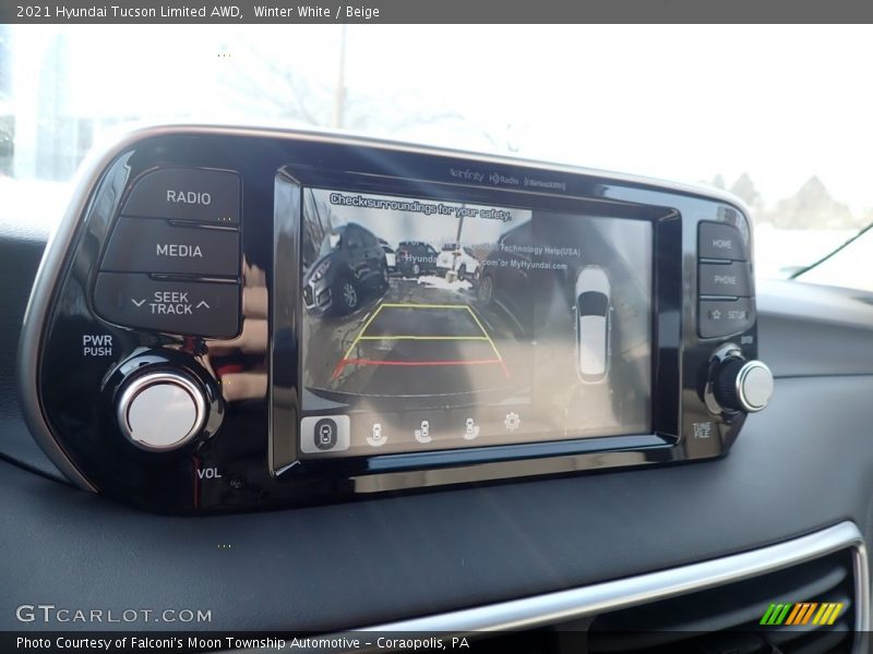 Winter White / Beige 2021 Hyundai Tucson Limited AWD