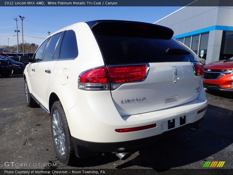 White Platinum Metallic Tri-Coat / Canyon 2012 Lincoln MKX AWD