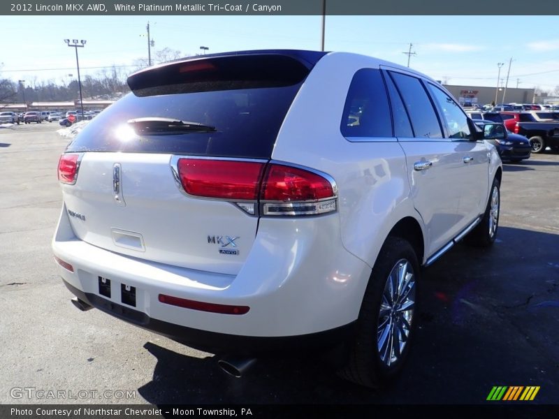 White Platinum Metallic Tri-Coat / Canyon 2012 Lincoln MKX AWD