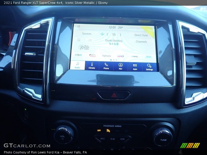 Iconic Silver Metallic / Ebony 2021 Ford Ranger XLT SuperCrew 4x4