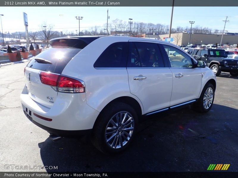 White Platinum Metallic Tri-Coat / Canyon 2012 Lincoln MKX AWD