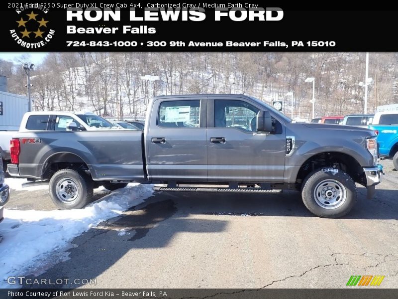 Carbonized Gray / Medium Earth Gray 2021 Ford F250 Super Duty XL Crew Cab 4x4