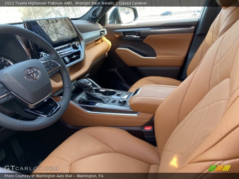 Front Seat of 2021 Highlander Platinum AWD