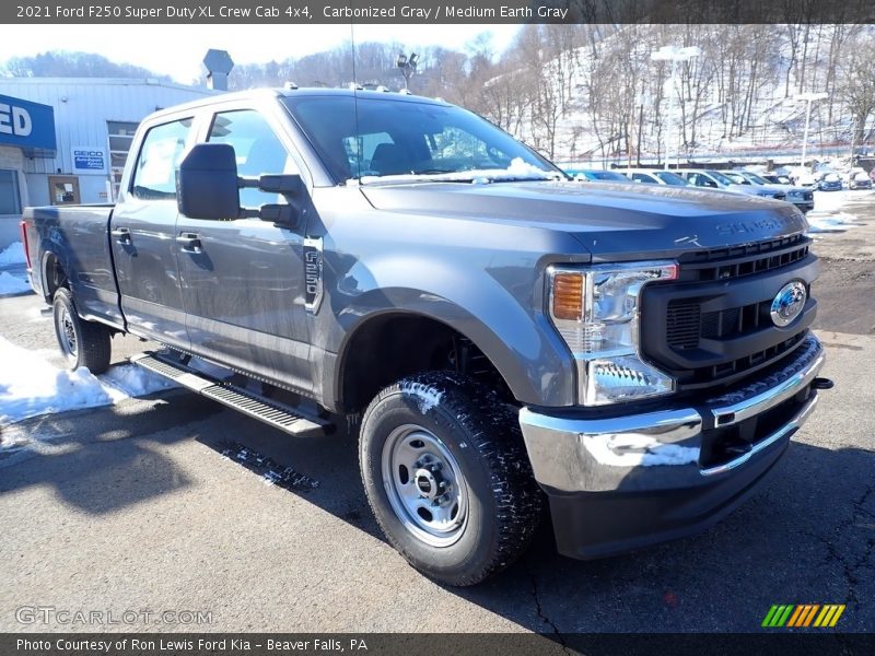 Carbonized Gray / Medium Earth Gray 2021 Ford F250 Super Duty XL Crew Cab 4x4
