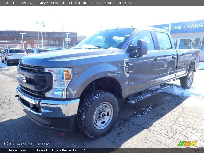 Carbonized Gray / Medium Earth Gray 2021 Ford F250 Super Duty XL Crew Cab 4x4