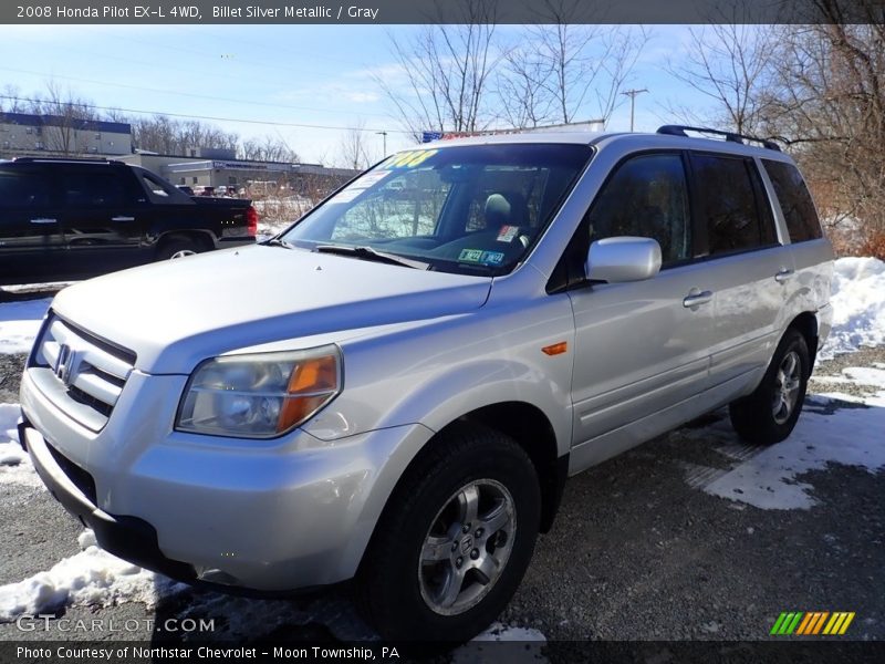 Billet Silver Metallic / Gray 2008 Honda Pilot EX-L 4WD