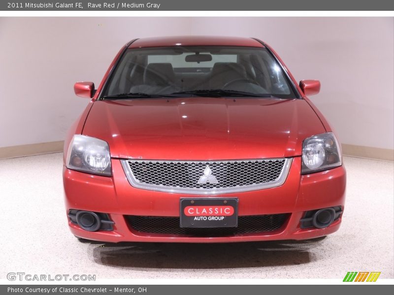 Rave Red / Medium Gray 2011 Mitsubishi Galant FE