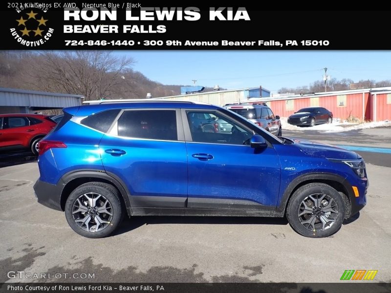 Neptune Blue / Black 2021 Kia Seltos EX AWD