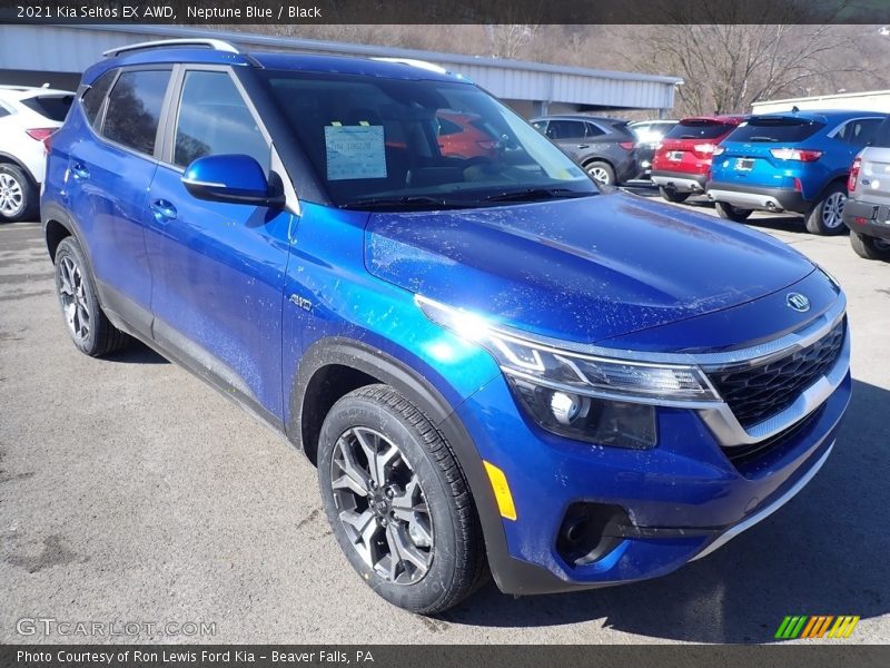 Neptune Blue / Black 2021 Kia Seltos EX AWD