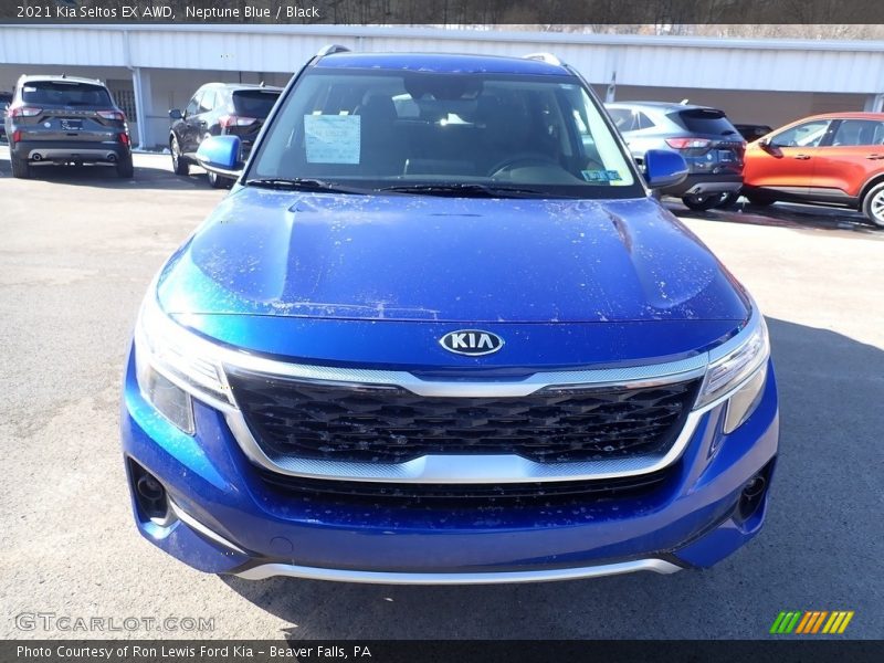 Neptune Blue / Black 2021 Kia Seltos EX AWD
