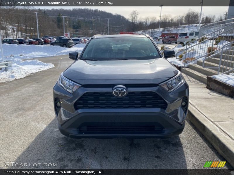 Lunar Rock / Light Gray 2021 Toyota RAV4 XLE Premium AWD