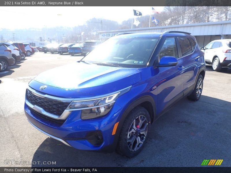 Neptune Blue / Black 2021 Kia Seltos EX AWD