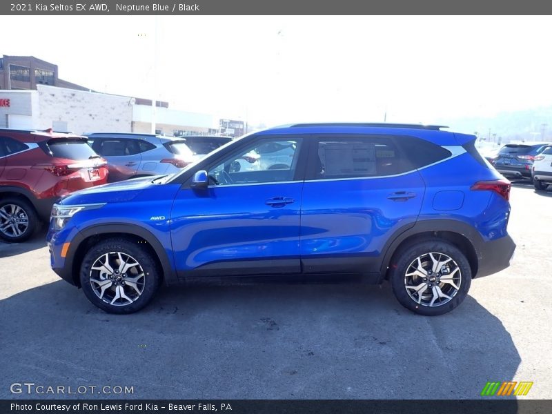 Neptune Blue / Black 2021 Kia Seltos EX AWD