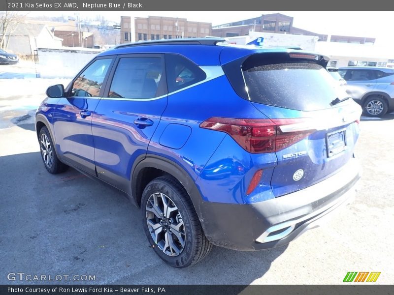 Neptune Blue / Black 2021 Kia Seltos EX AWD