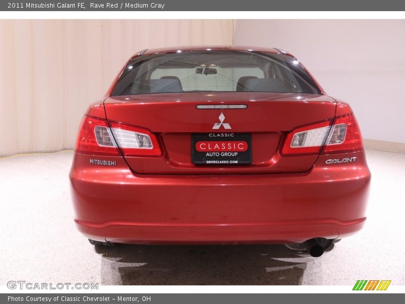 Rave Red / Medium Gray 2011 Mitsubishi Galant FE