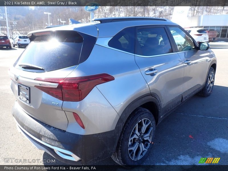 Steel Gray / Black 2021 Kia Seltos EX AWD