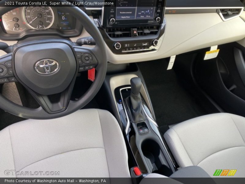 Super White / Light Gray/Moonstone 2021 Toyota Corolla LE