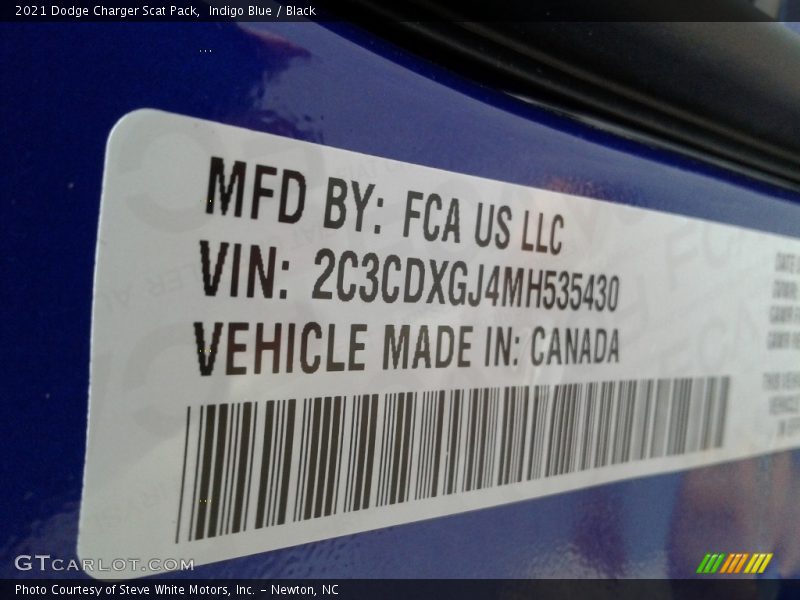 Indigo Blue / Black 2021 Dodge Charger Scat Pack