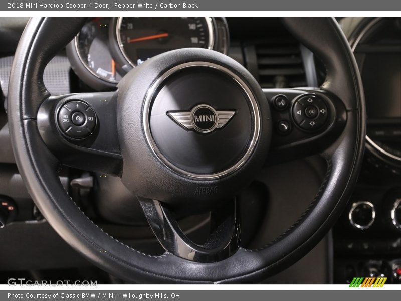 Pepper White / Carbon Black 2018 Mini Hardtop Cooper 4 Door