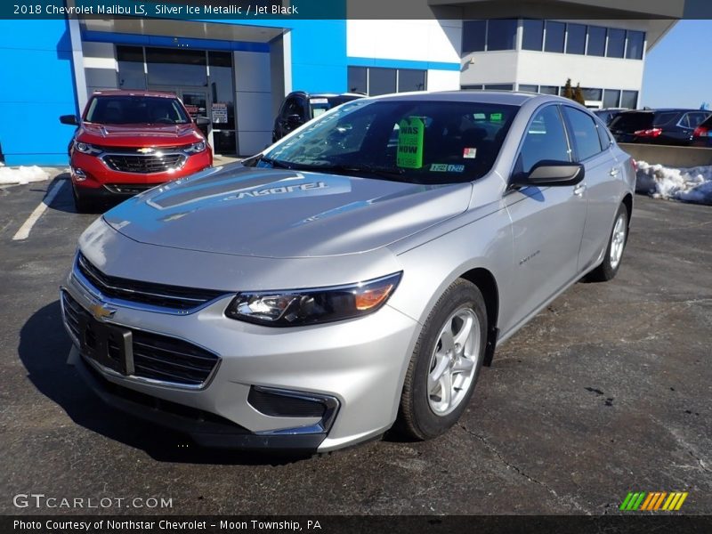 Silver Ice Metallic / Jet Black 2018 Chevrolet Malibu LS
