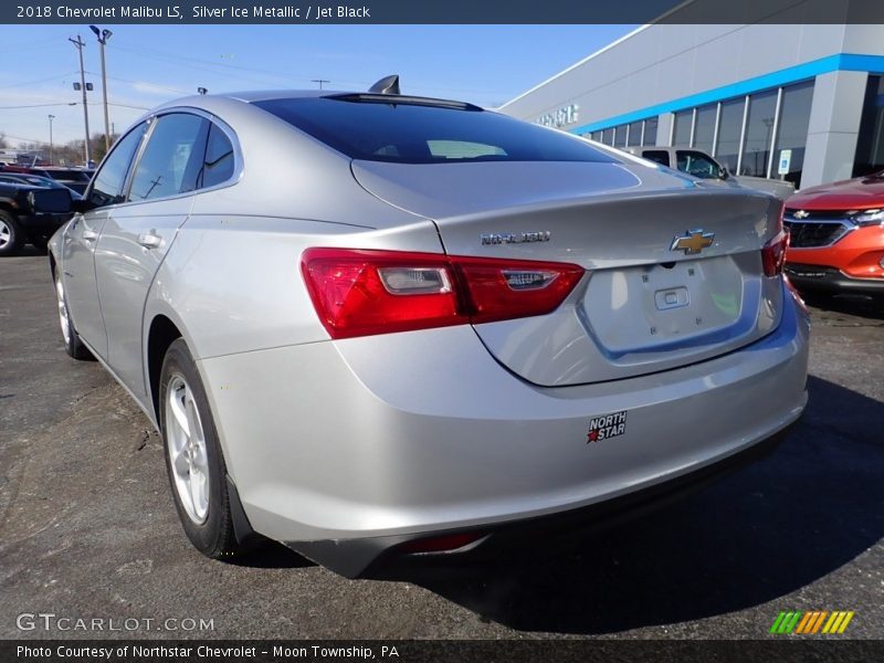 Silver Ice Metallic / Jet Black 2018 Chevrolet Malibu LS