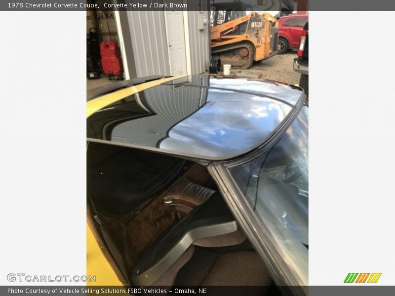 Corvette Yellow / Dark Brown 1978 Chevrolet Corvette Coupe
