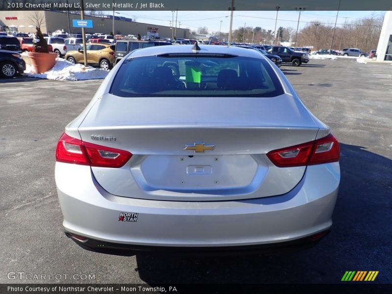 Silver Ice Metallic / Jet Black 2018 Chevrolet Malibu LS