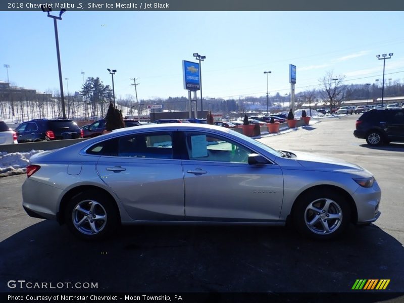 Silver Ice Metallic / Jet Black 2018 Chevrolet Malibu LS