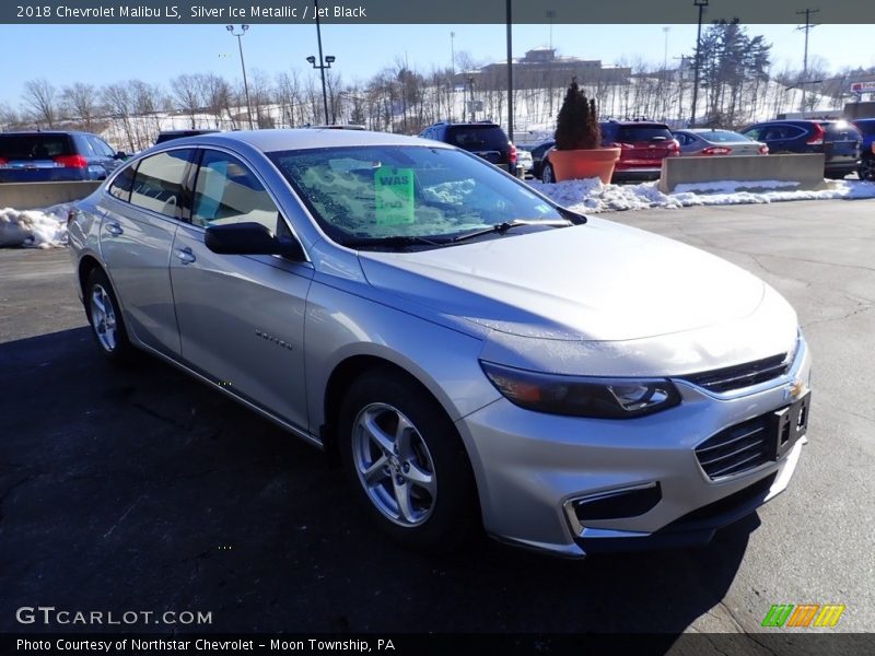 Silver Ice Metallic / Jet Black 2018 Chevrolet Malibu LS
