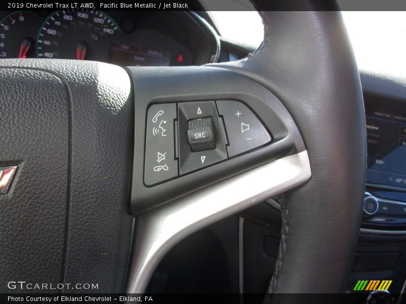 Pacific Blue Metallic / Jet Black 2019 Chevrolet Trax LT AWD