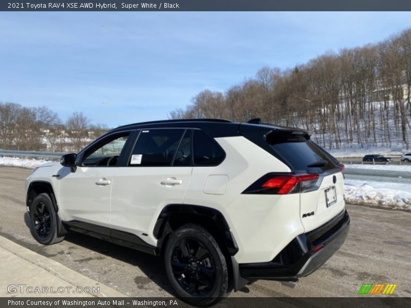 Super White / Black 2021 Toyota RAV4 XSE AWD Hybrid