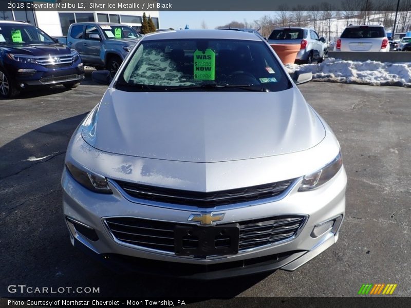 Silver Ice Metallic / Jet Black 2018 Chevrolet Malibu LS