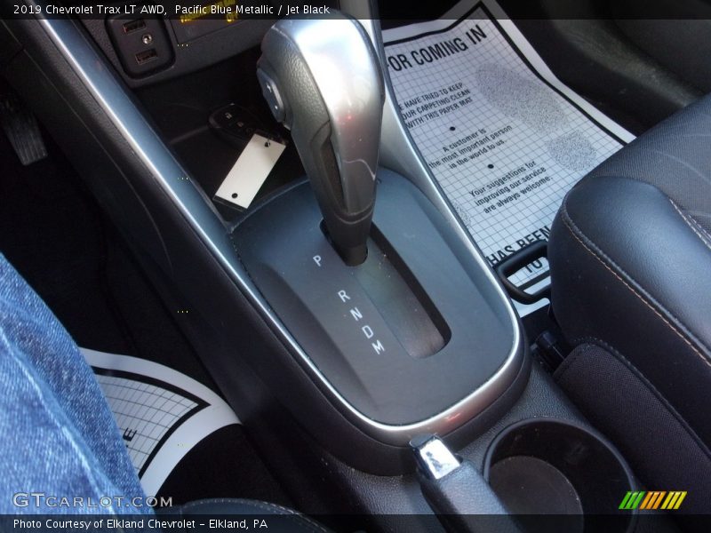 Pacific Blue Metallic / Jet Black 2019 Chevrolet Trax LT AWD