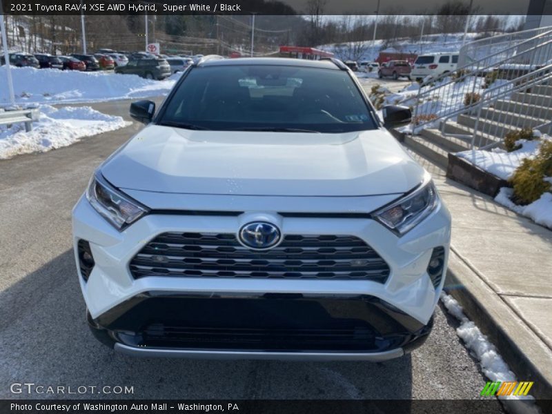 Super White / Black 2021 Toyota RAV4 XSE AWD Hybrid