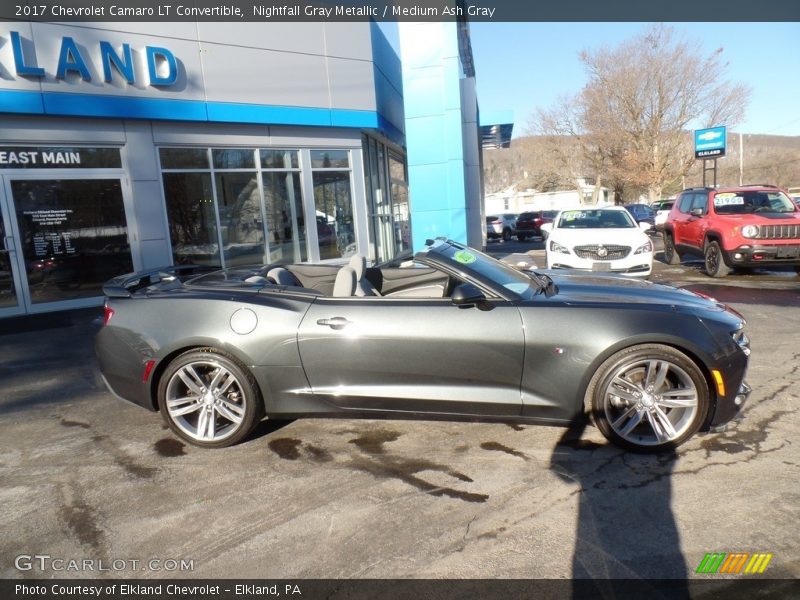 Nightfall Gray Metallic / Medium Ash Gray 2017 Chevrolet Camaro LT Convertible