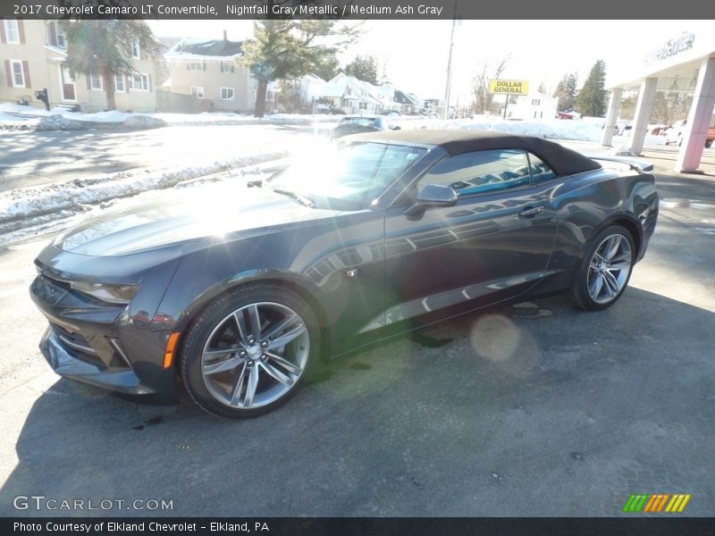 Nightfall Gray Metallic / Medium Ash Gray 2017 Chevrolet Camaro LT Convertible