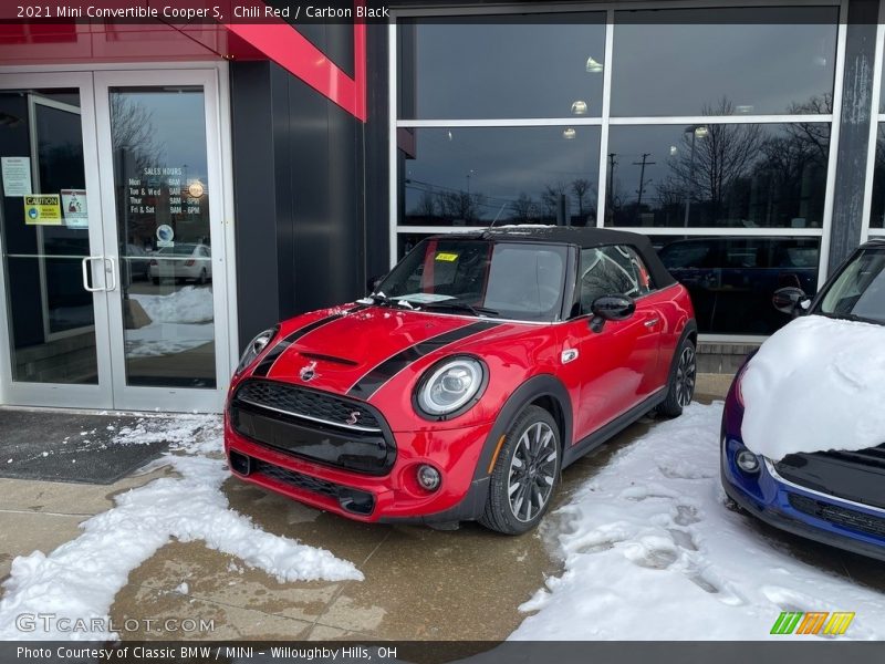 Chili Red / Carbon Black 2021 Mini Convertible Cooper S