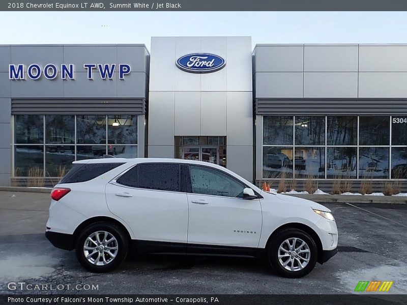 Summit White / Jet Black 2018 Chevrolet Equinox LT AWD