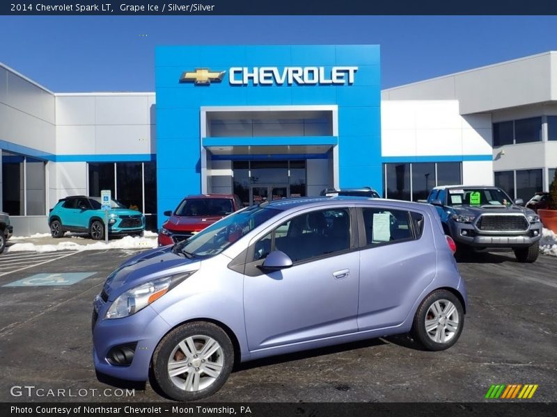 Grape Ice / Silver/Silver 2014 Chevrolet Spark LT