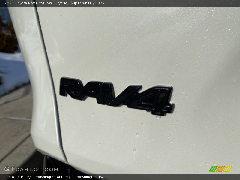 Super White / Black 2021 Toyota RAV4 XSE AWD Hybrid