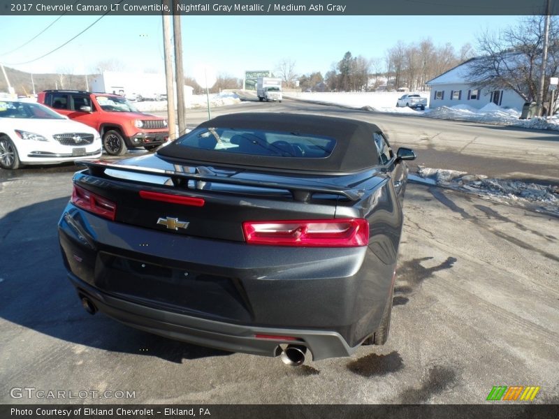 Nightfall Gray Metallic / Medium Ash Gray 2017 Chevrolet Camaro LT Convertible