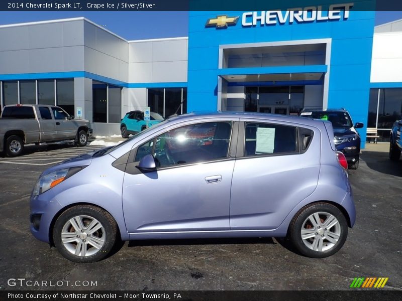 Grape Ice / Silver/Silver 2014 Chevrolet Spark LT
