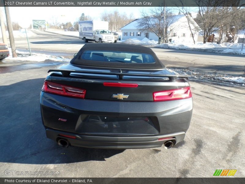 Nightfall Gray Metallic / Medium Ash Gray 2017 Chevrolet Camaro LT Convertible