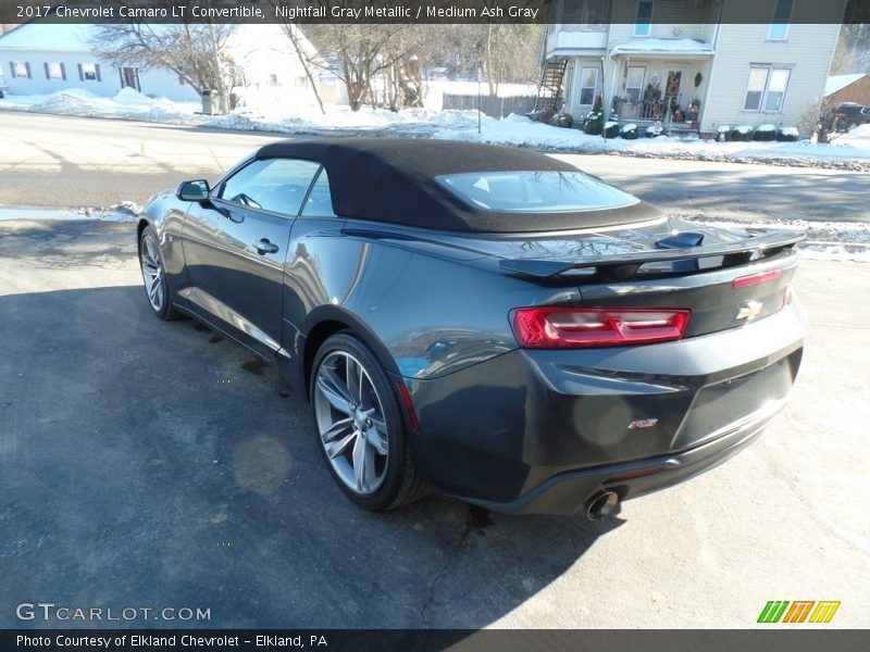 Nightfall Gray Metallic / Medium Ash Gray 2017 Chevrolet Camaro LT Convertible