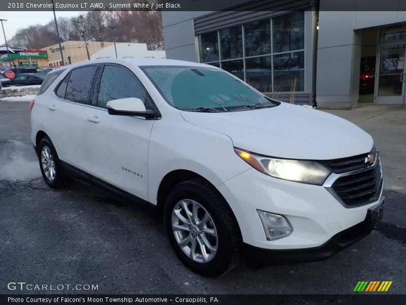 Summit White / Jet Black 2018 Chevrolet Equinox LT AWD