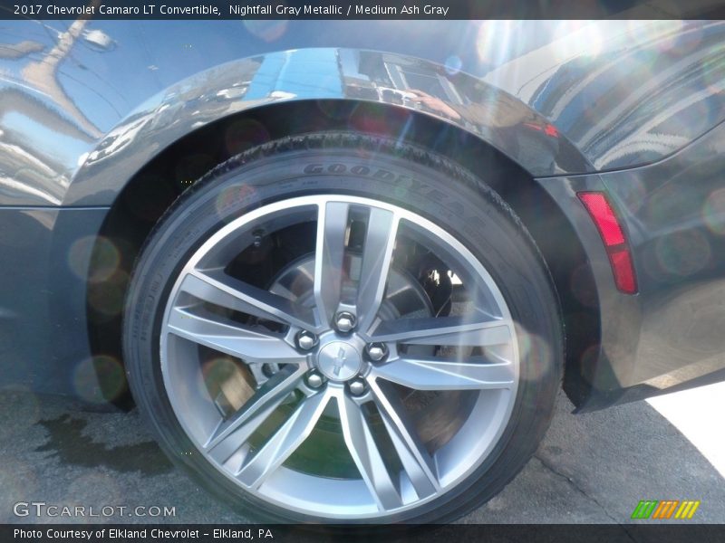 Nightfall Gray Metallic / Medium Ash Gray 2017 Chevrolet Camaro LT Convertible