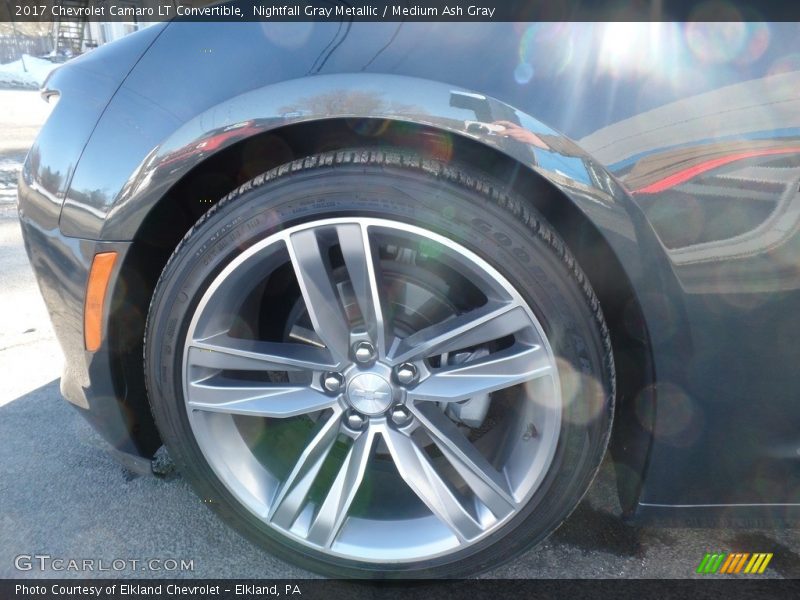 Nightfall Gray Metallic / Medium Ash Gray 2017 Chevrolet Camaro LT Convertible