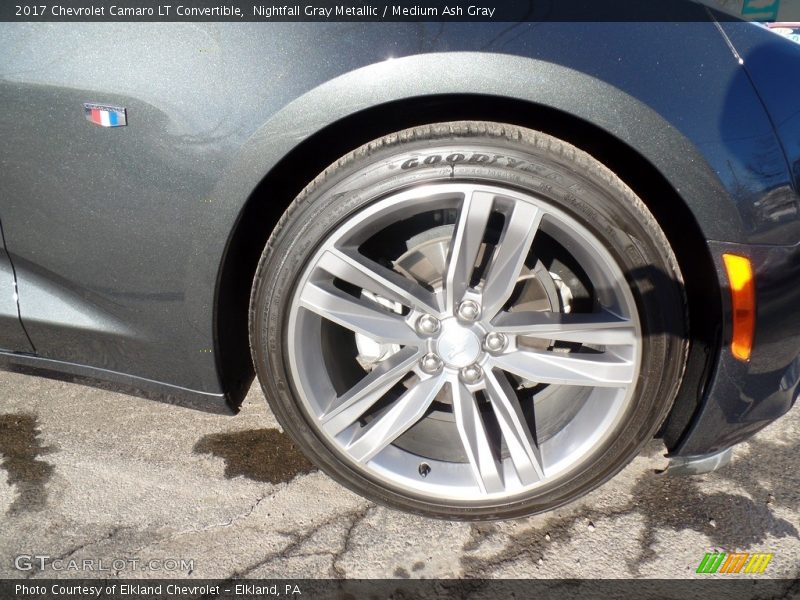 Nightfall Gray Metallic / Medium Ash Gray 2017 Chevrolet Camaro LT Convertible
